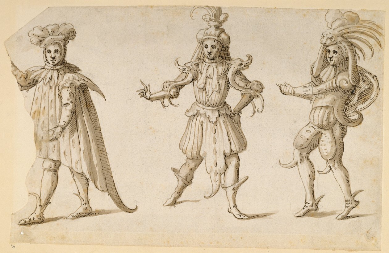 Three Days, c1611 (kynä ja muste paperille) tekijältä Inigo Jones