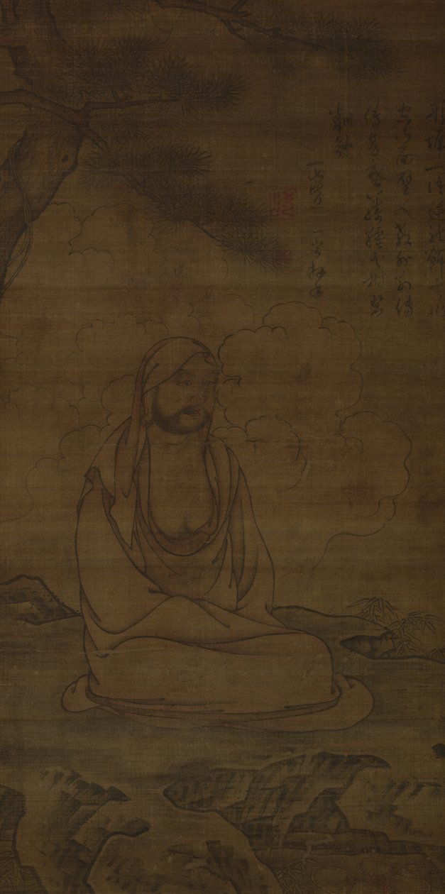 Bodhidharma männyn alla tekijältä Inscription by Issan Ichinei