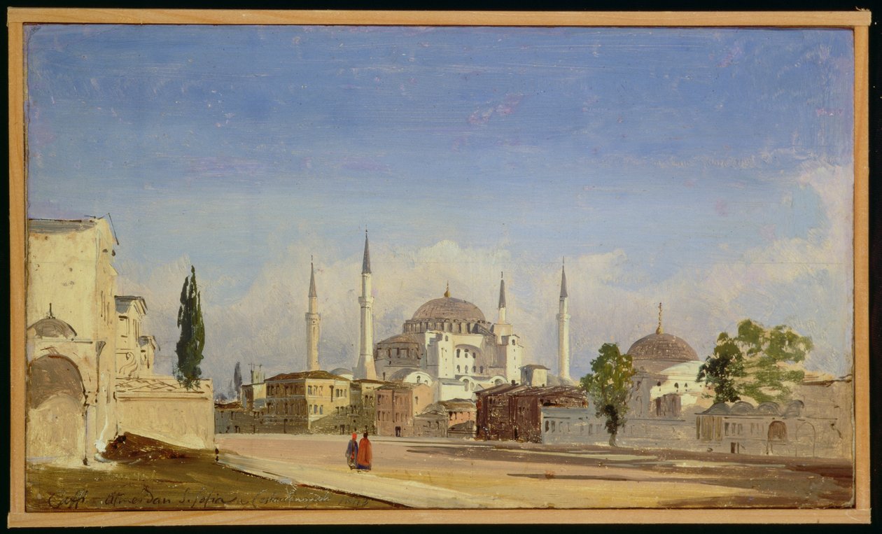 Hagia Sofia, Konstantinopoli, 1843 tekijältä Ippolito Caffi