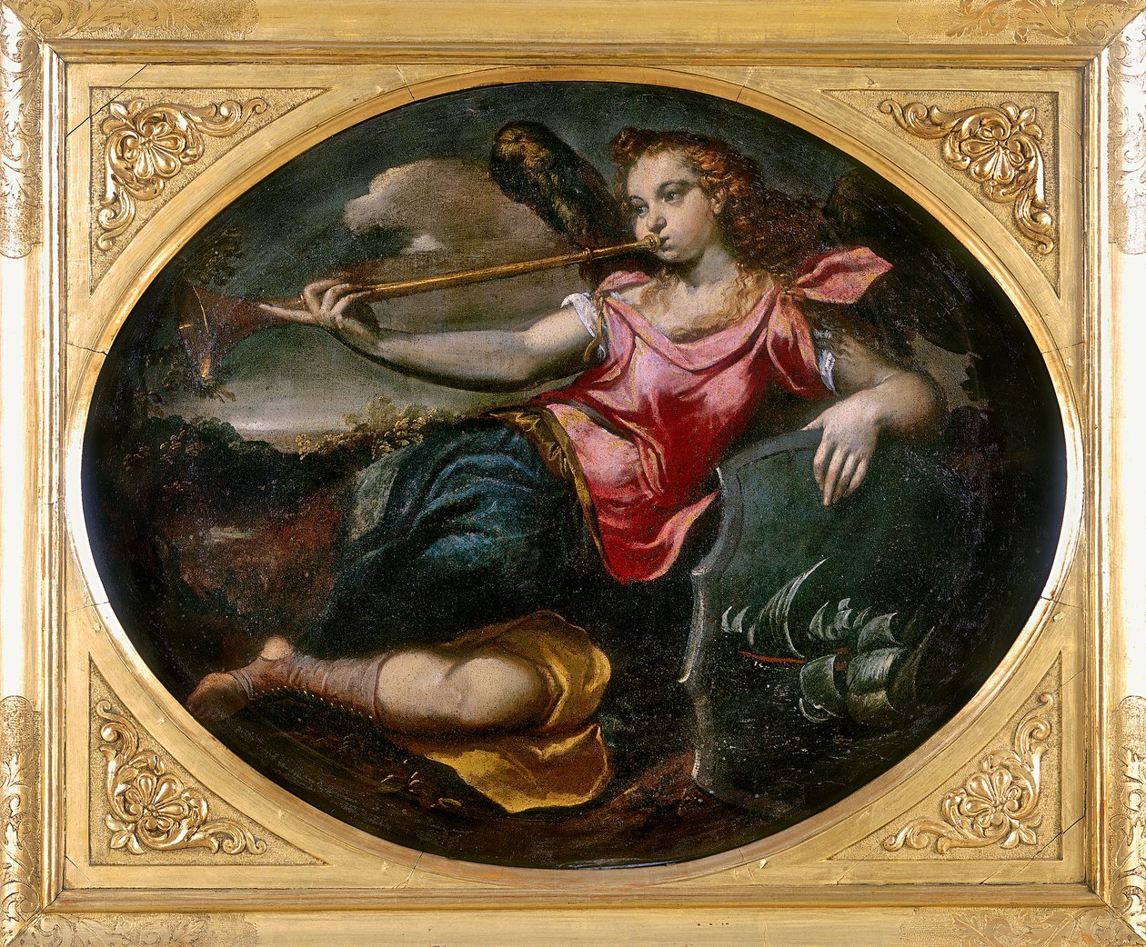 Fame, Ippolito Scarsellan, joka tunnetaan myös nimellä lo Scarsellino, teos, joka on säilytetty Modenan Galleria Estensessä tekijältä Ippolito Scarsella