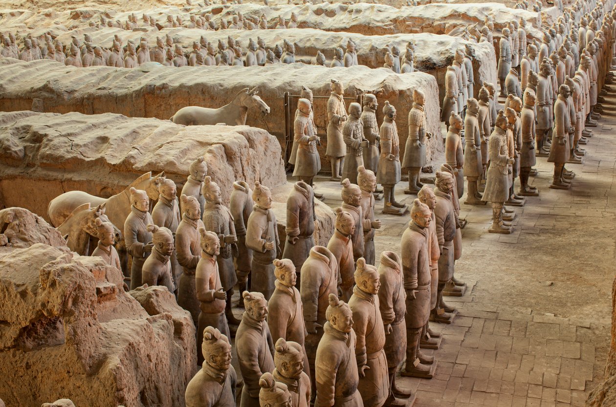 Terra Cotta -soturimuseossa eri sotureita kuopan 1 alueella, 2009 (kuva). tekijältä Ira Block