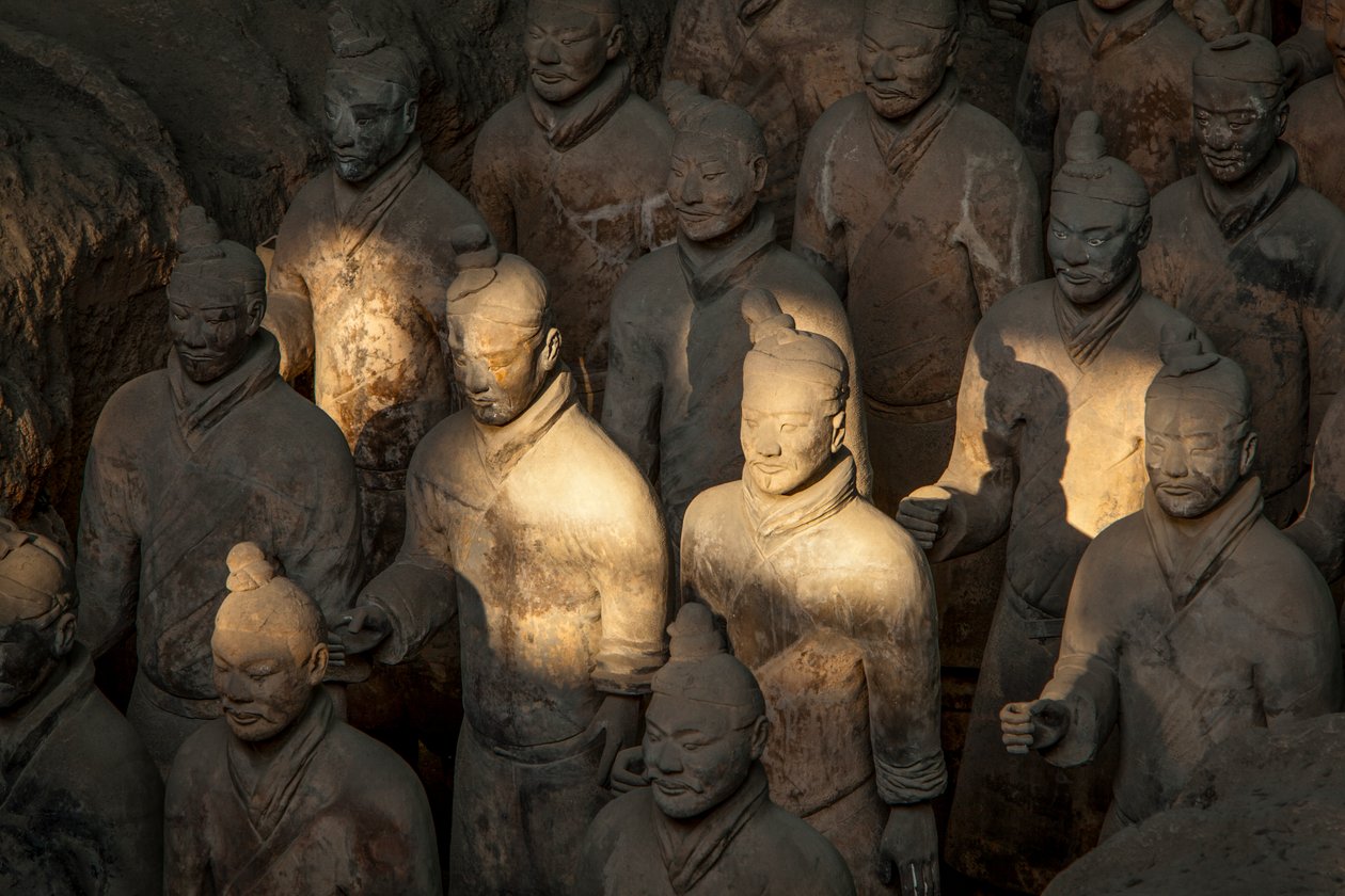 Terra Cotta -soturimuseossa eri sotureita kuopan 1 alueella, 2009 (kuva). tekijältä Ira Block