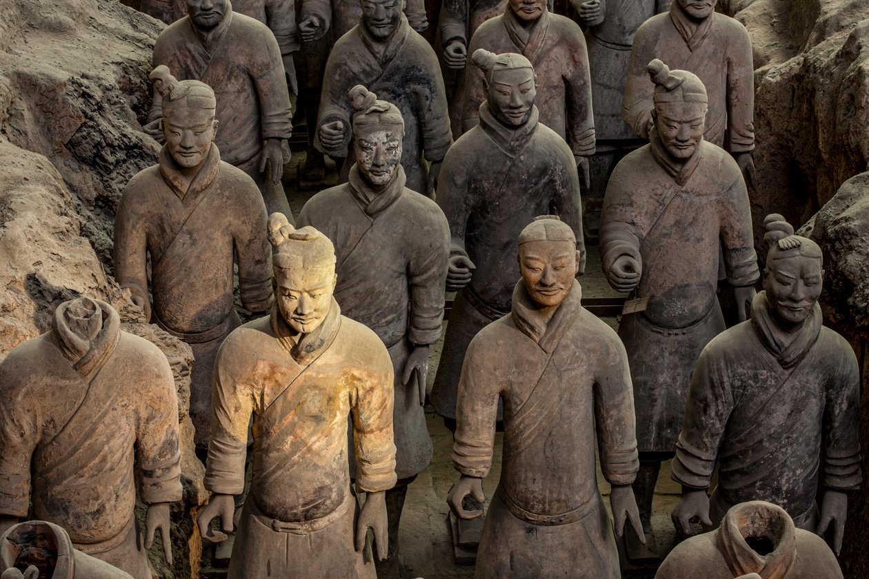Terra Cotta -soturimuseossa eri sotureita kuopan 1 alueella, 2009 (kuva). tekijältä Ira Block