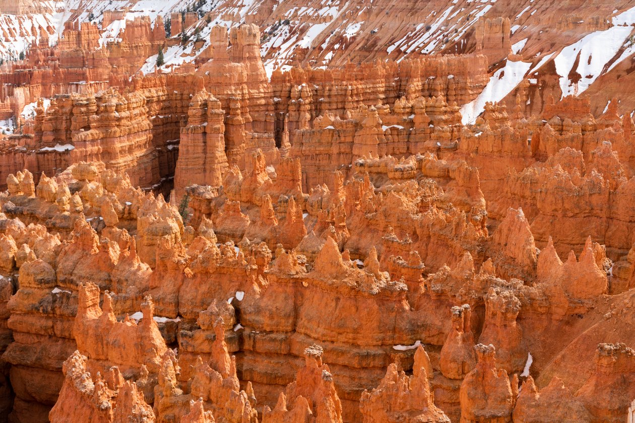 Eroosion synnyttämiä huippuja Bryce Canyonin kansallispuistossa Utahissa, 2019 (kuva). tekijältä Ira Block