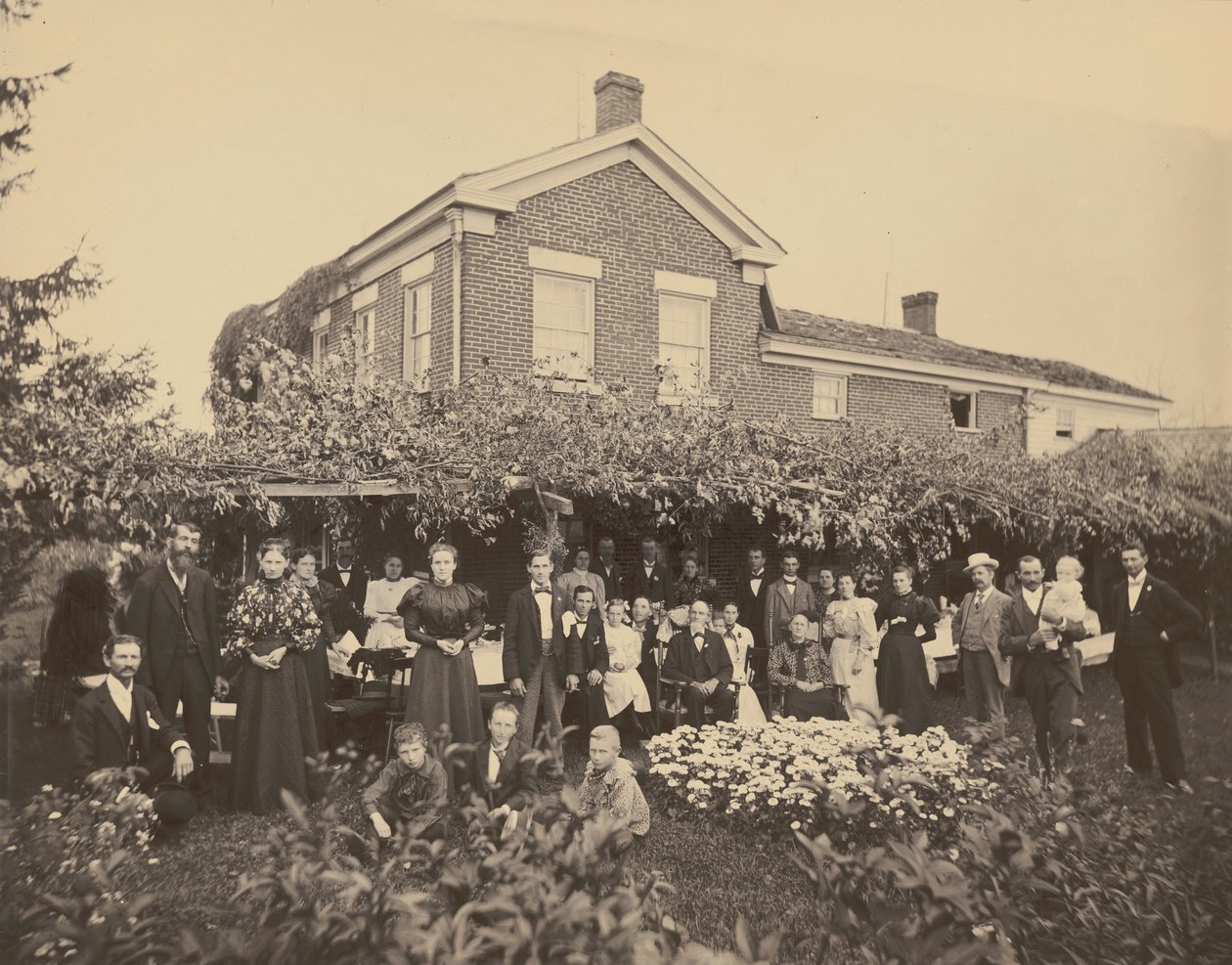 Perhemuotokuva, lähellä Meadvilleä, Pennsylvania,1885-1889 (kuva) (kuva) tekijältä Ira E. Hall