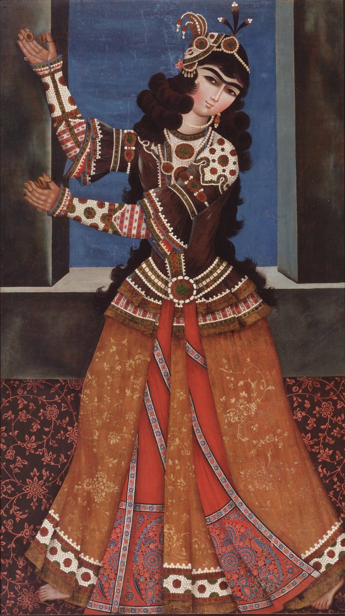 Tanssityttö kastanetteilla, 1800-luvun alku. tekijältä Iranian Master