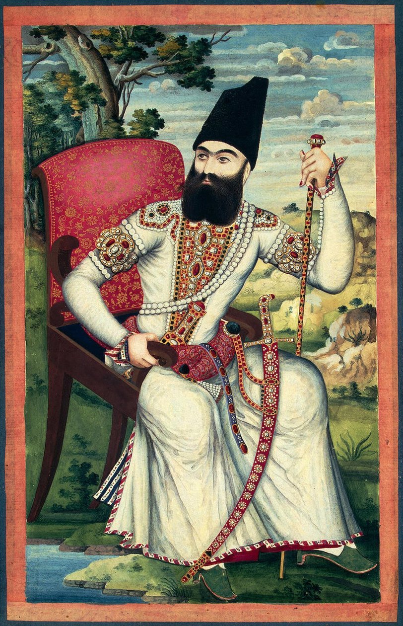 Prinssi Abbas Mirzan muotokuva, noin 1820 tekijältä Iranian Master