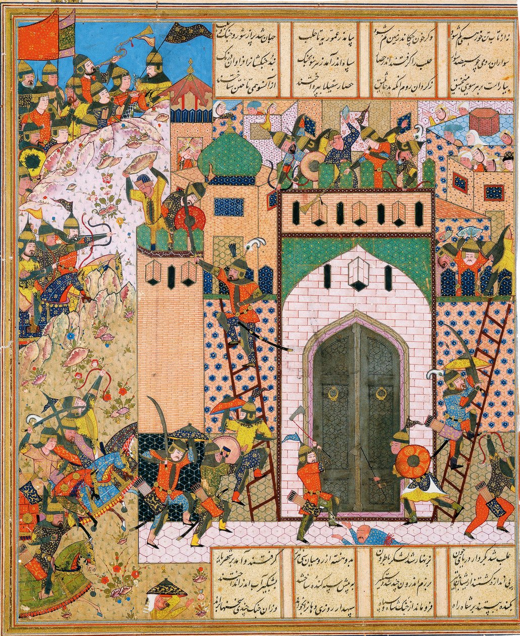 Shah Anushirvan valloittaa Saqilan linnoituksen tekijältä Iranian Master