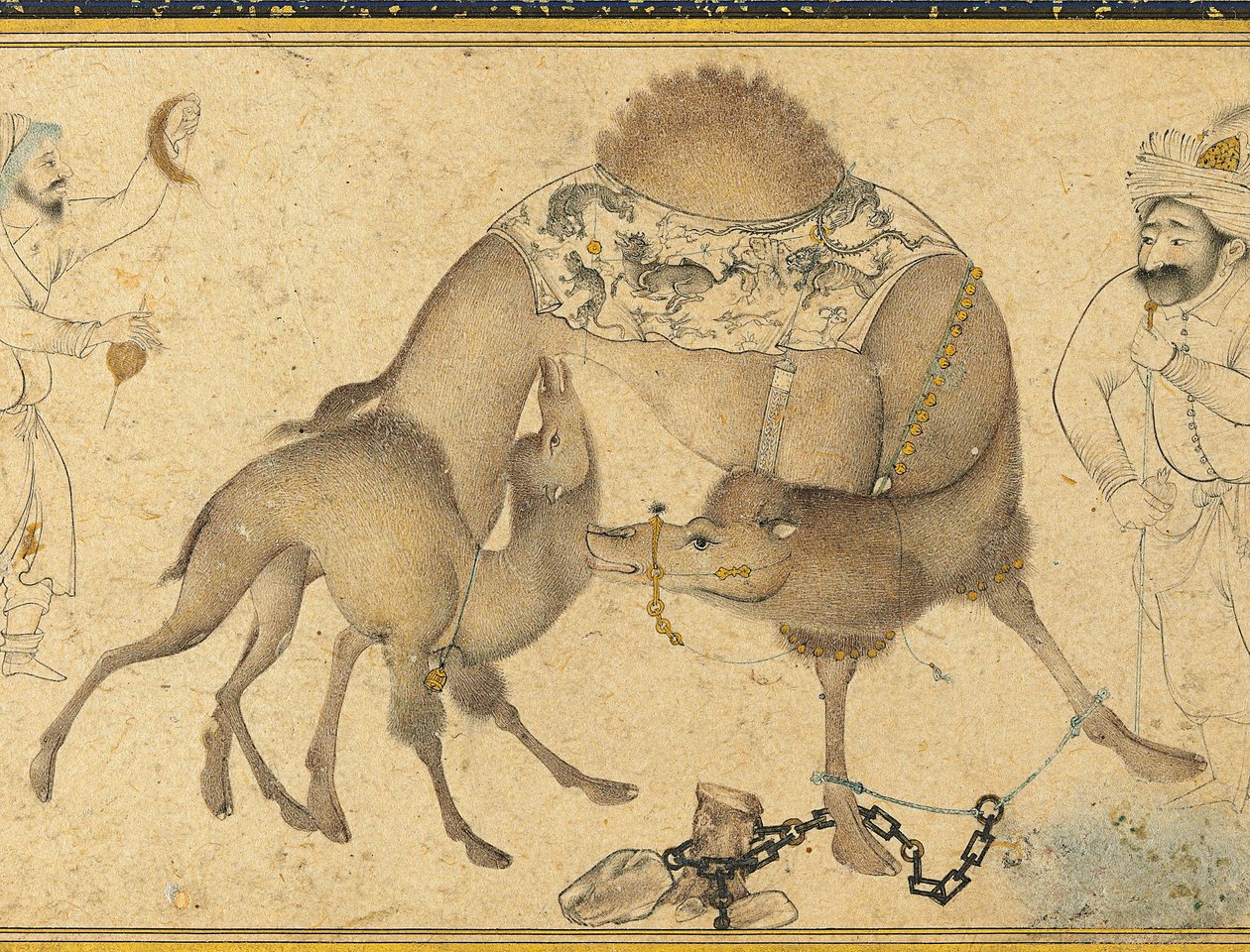 Kameli ja hänen vasikkansa, Safavid Iran, 1650-1700 tekijältä Iranian School