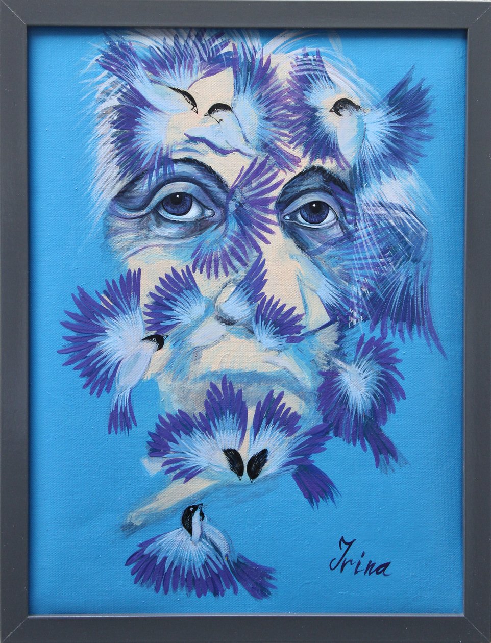 Albert Einstein ja Chickadees, 2015 tekijältä Irina Corduban