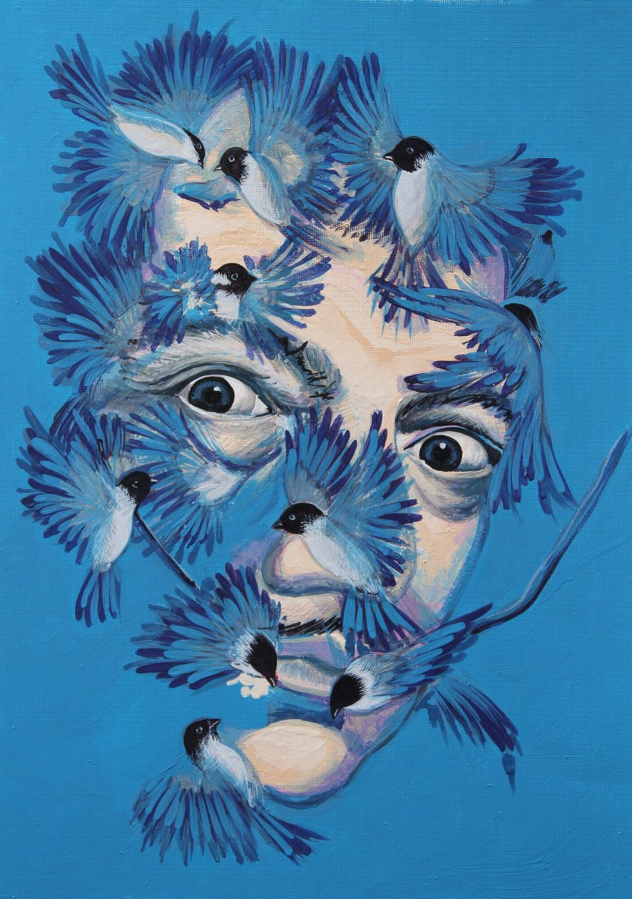 Dalí ja Chickadees, 2015 tekijältä Irina Corduban