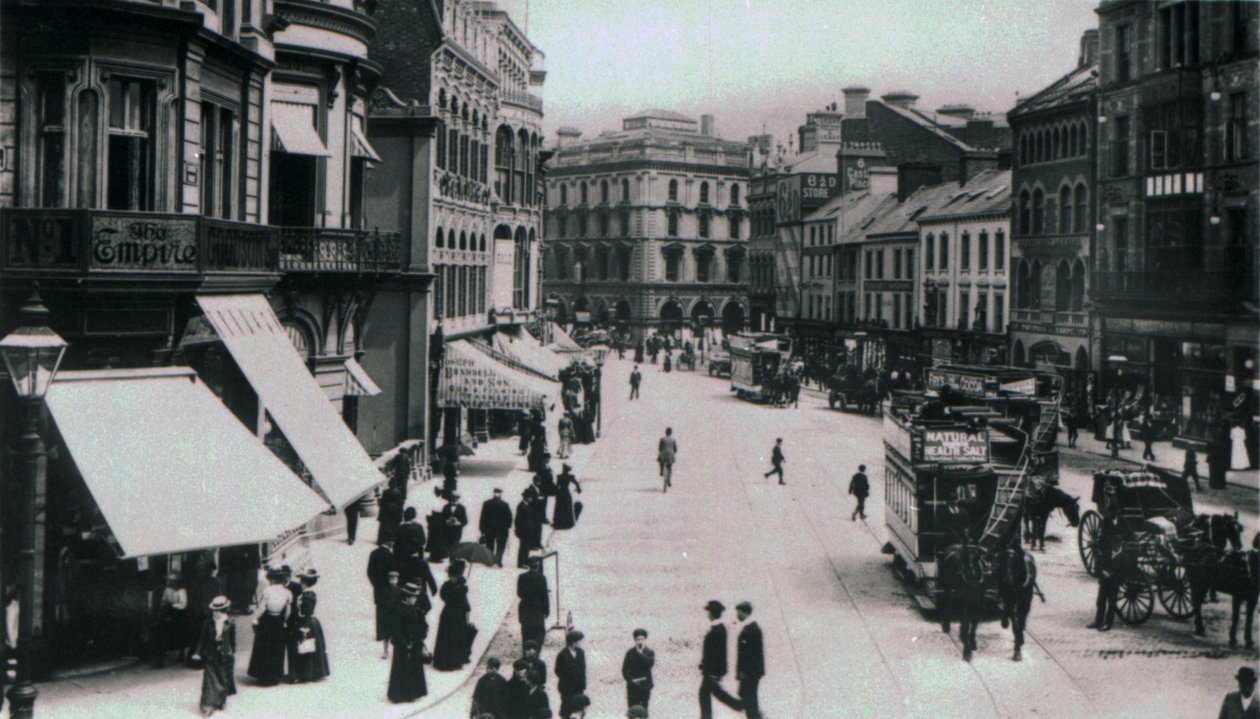 Castle Square, Belfast, noin 1902 tekijältä Irish Photographer