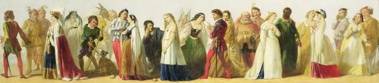 Shakespearen hahmojen kulkue tekijältä Irish School