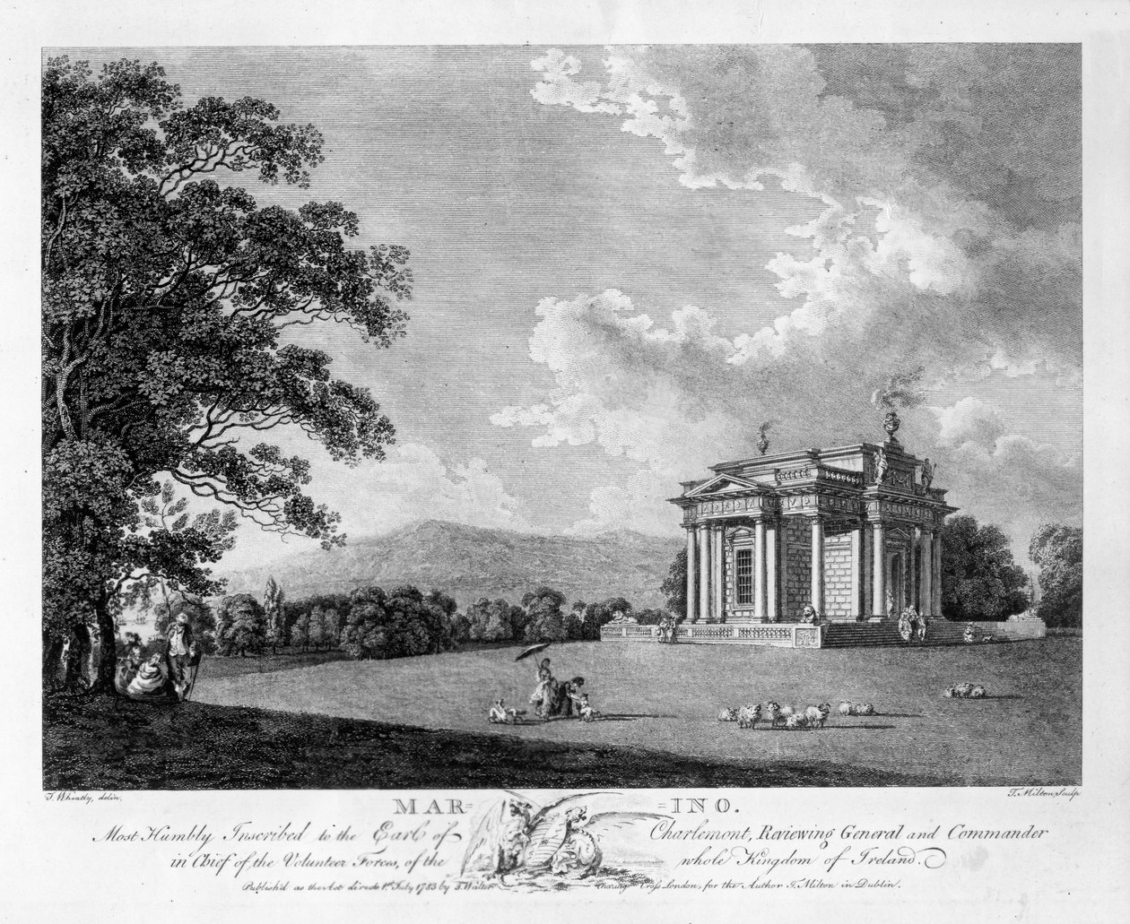 Marinon kasino, 1783 tekijältä Irish School