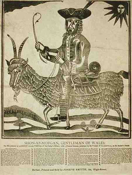 "Shon Ap Morgan, Walesin herrasmies" (litografia). tekijältä Irish School