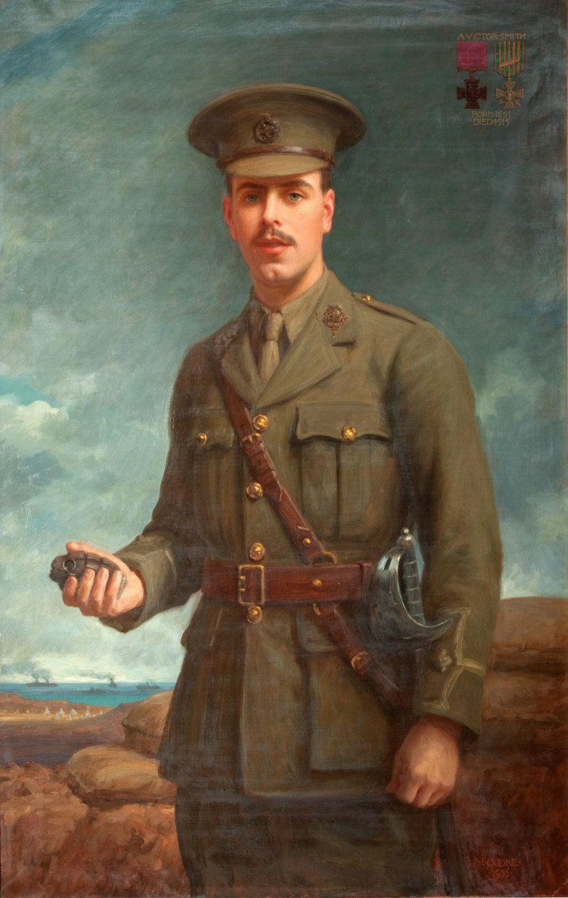 2. luutnantti Alfred Victor Smith, VC, 1916 tekijältä Isaac Cooke
