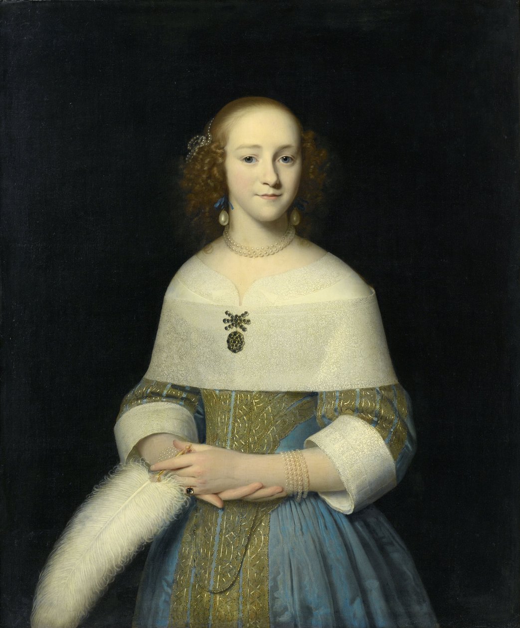 Nuoren naisen muotokuva, 1656 tekijältä Isaac Luttichuys