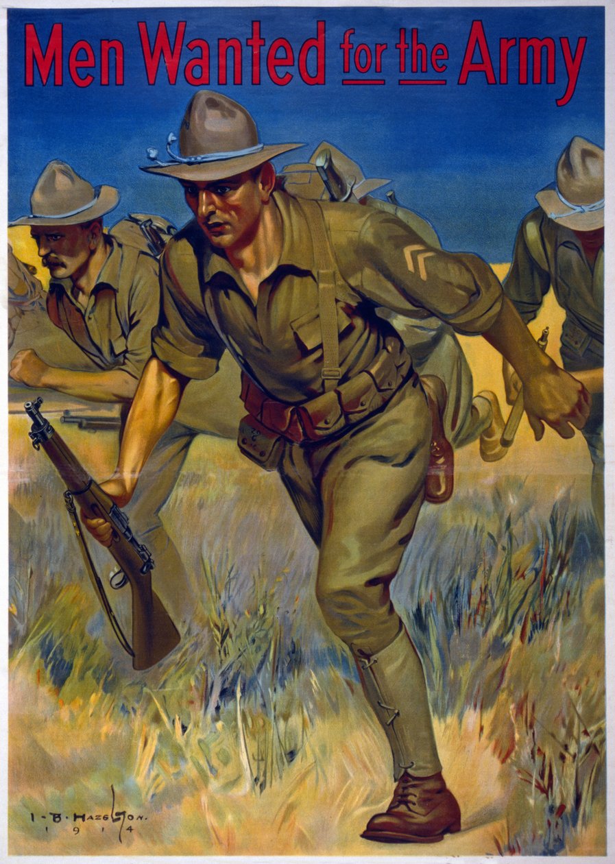 Armeijaan haluttuja miehiä, 1914 tekijältä Isaac Brewster Hazelton