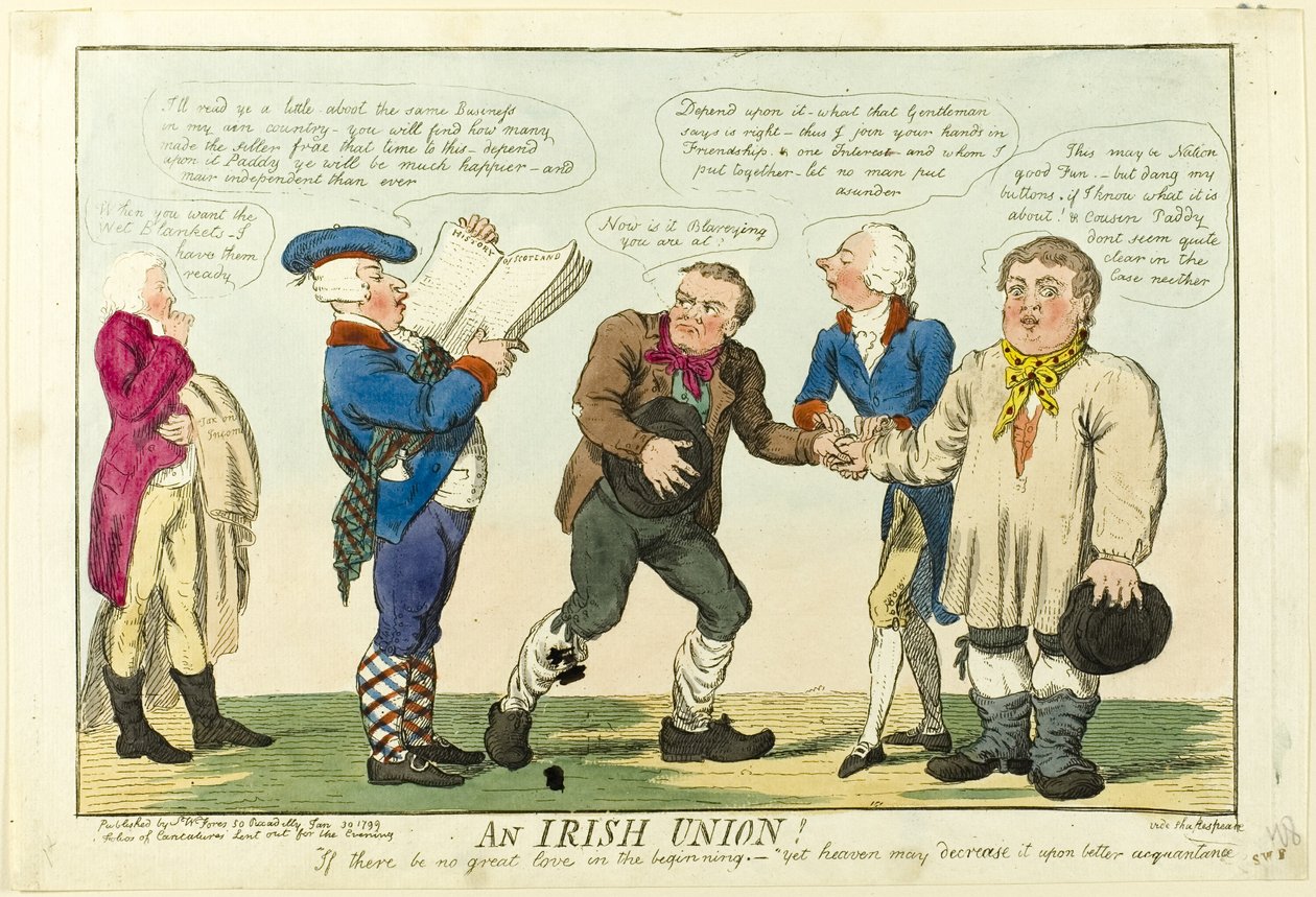 Irlantilainen unioni! tekijältä Isaac Cruikshank