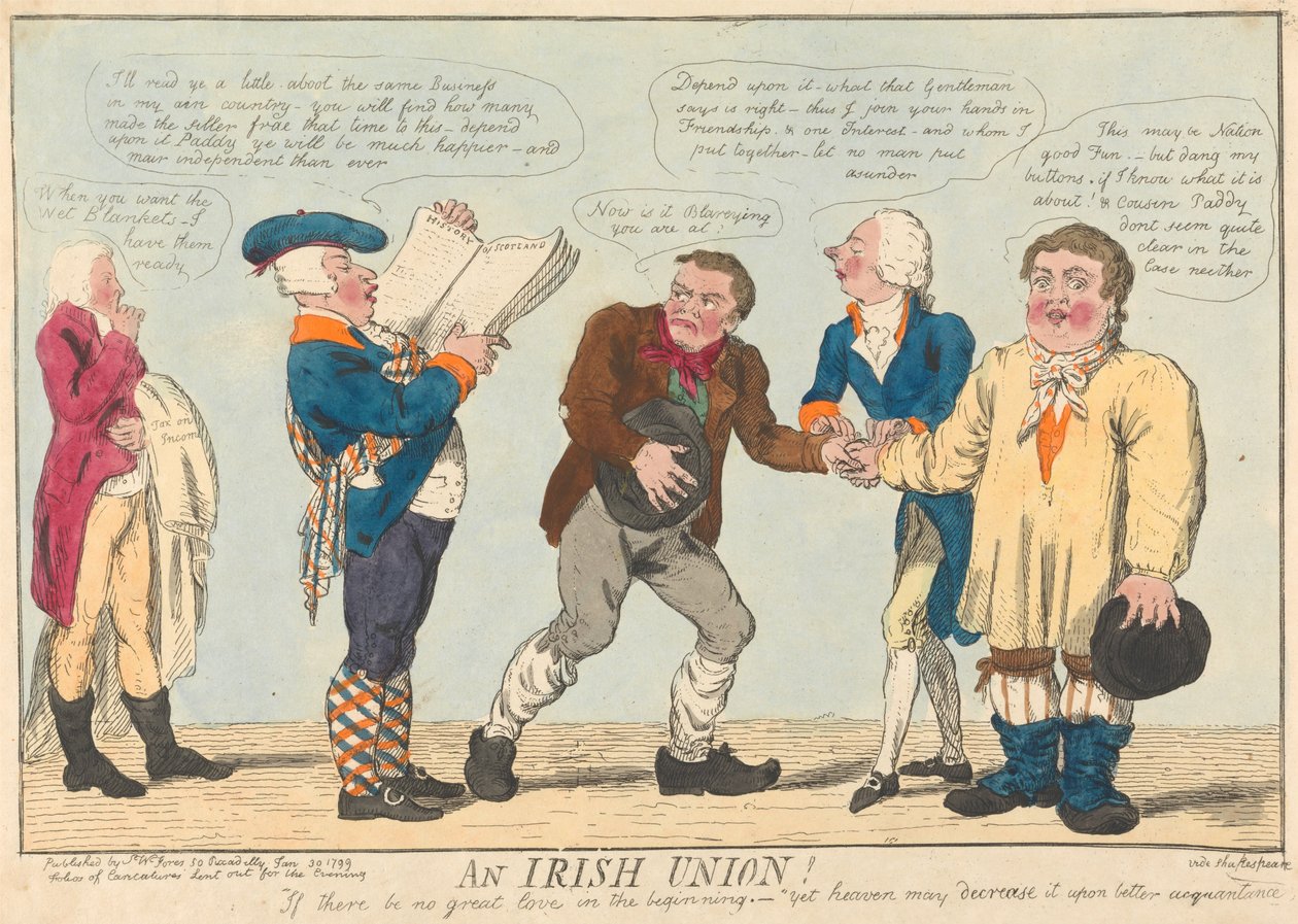 Eine irische Union tekijältä Isaac Cruikshank