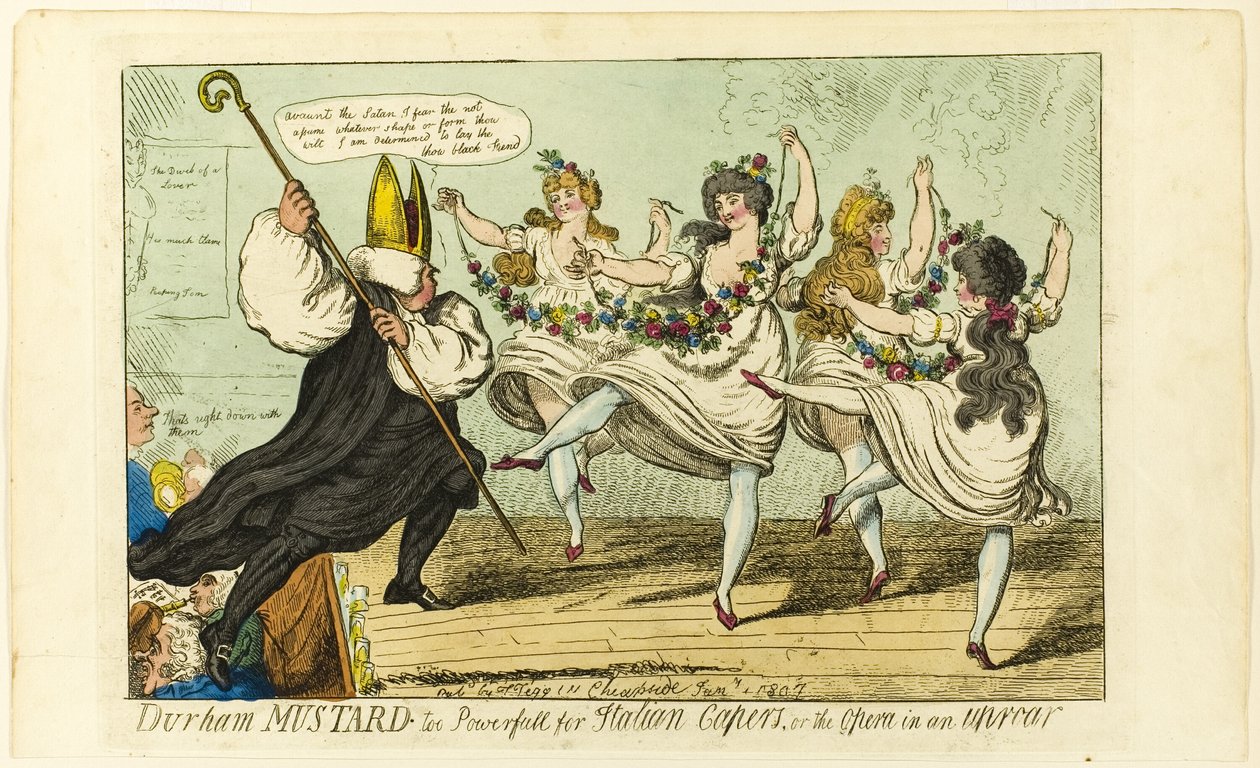 Durhamin sinappi liian voimakas italialaisille kapriksille tekijältä Isaac Cruikshank