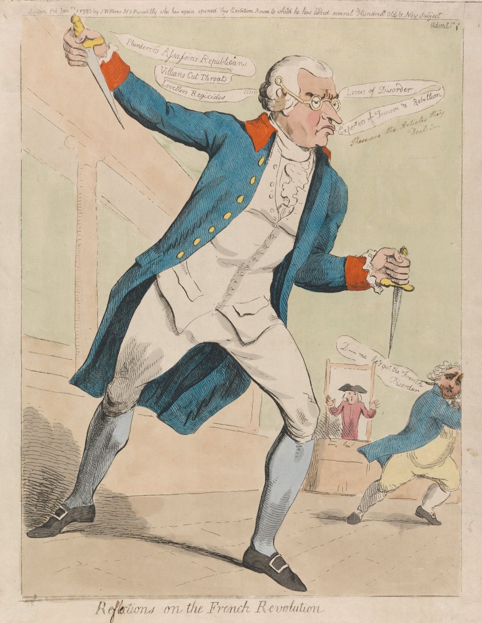 Pohdintoja Ranskan vallankumouksesta tekijältä Isaac Cruikshank
