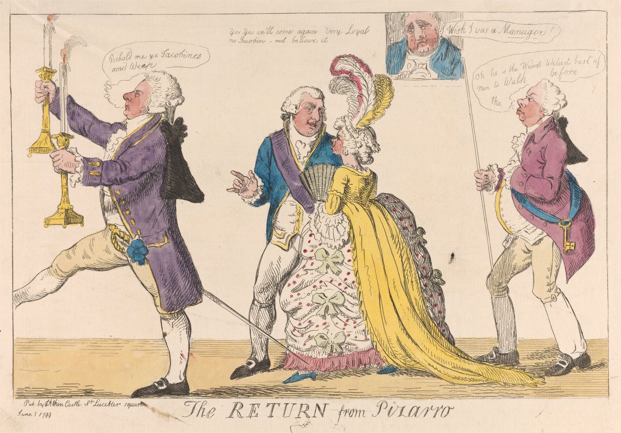 Die Rückkehr von Pizarro tekijältä Isaac Cruikshank