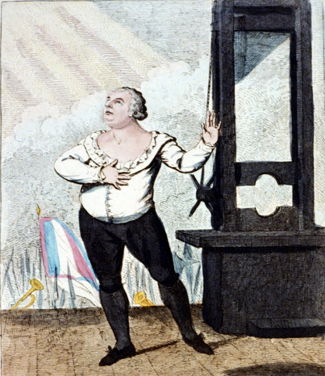 O martírio de Luís XVI, rei da Françafinlandesa tekijältä Isaac Cruikshank