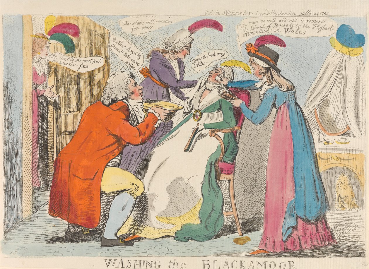 Den Mohren waschen tekijältä Isaac Cruikshank