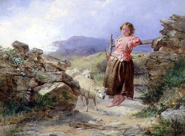 Pieni paimentyttö tekijältä Isaac Henzell