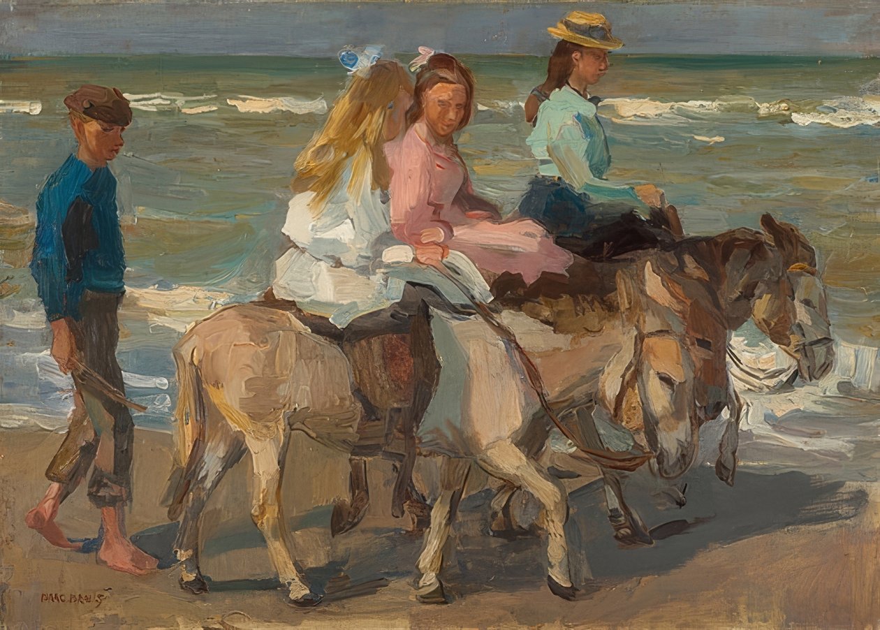 Aasilla ratsastamaan. 1898-1901 tekijältä Isaac Israels