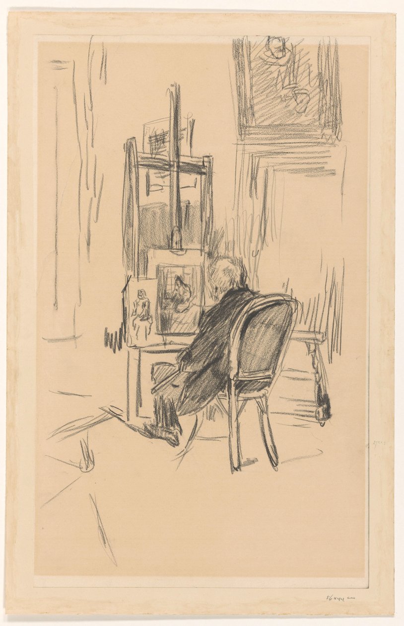 Jozef Israels studiossaan tekijältä Isaac Israels