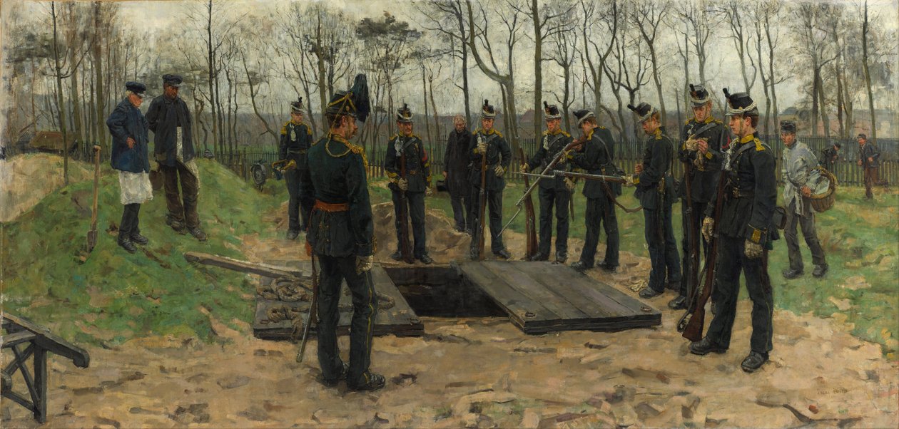 Sotilaalliset hautajaiset tekijältä Isaac Israels