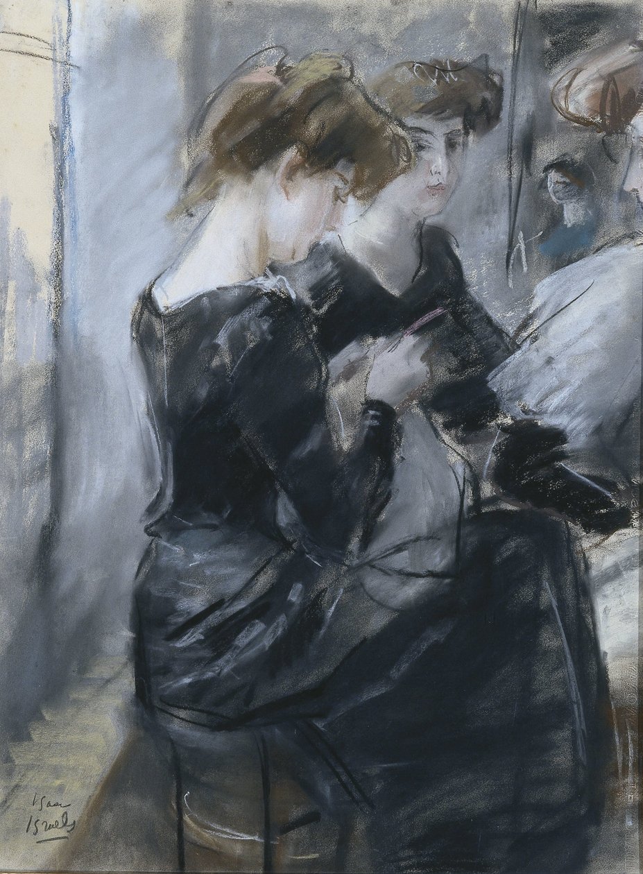 Modistenatelier tekijältä Isaac Israels