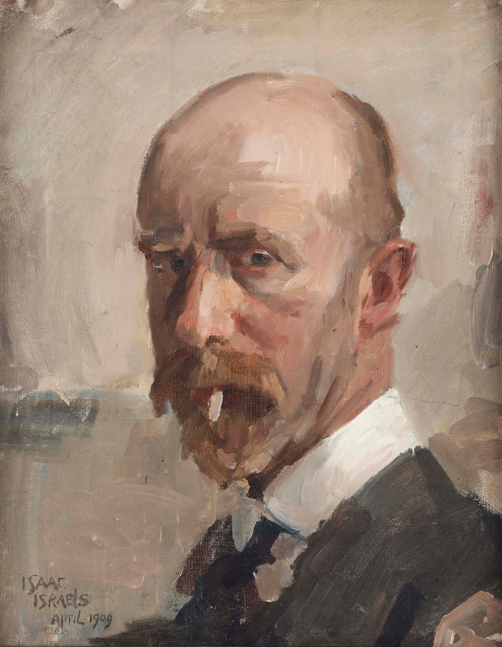 Omakuva savukkeella, 1909. tekijältä Isaac Israels