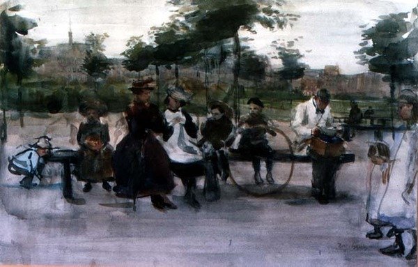 Park Bench, Amsterdam tekijältä Isaac Israels