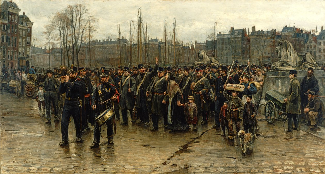 Siirtomaasotilaiden kuljetus tekijältä Isaac Israels