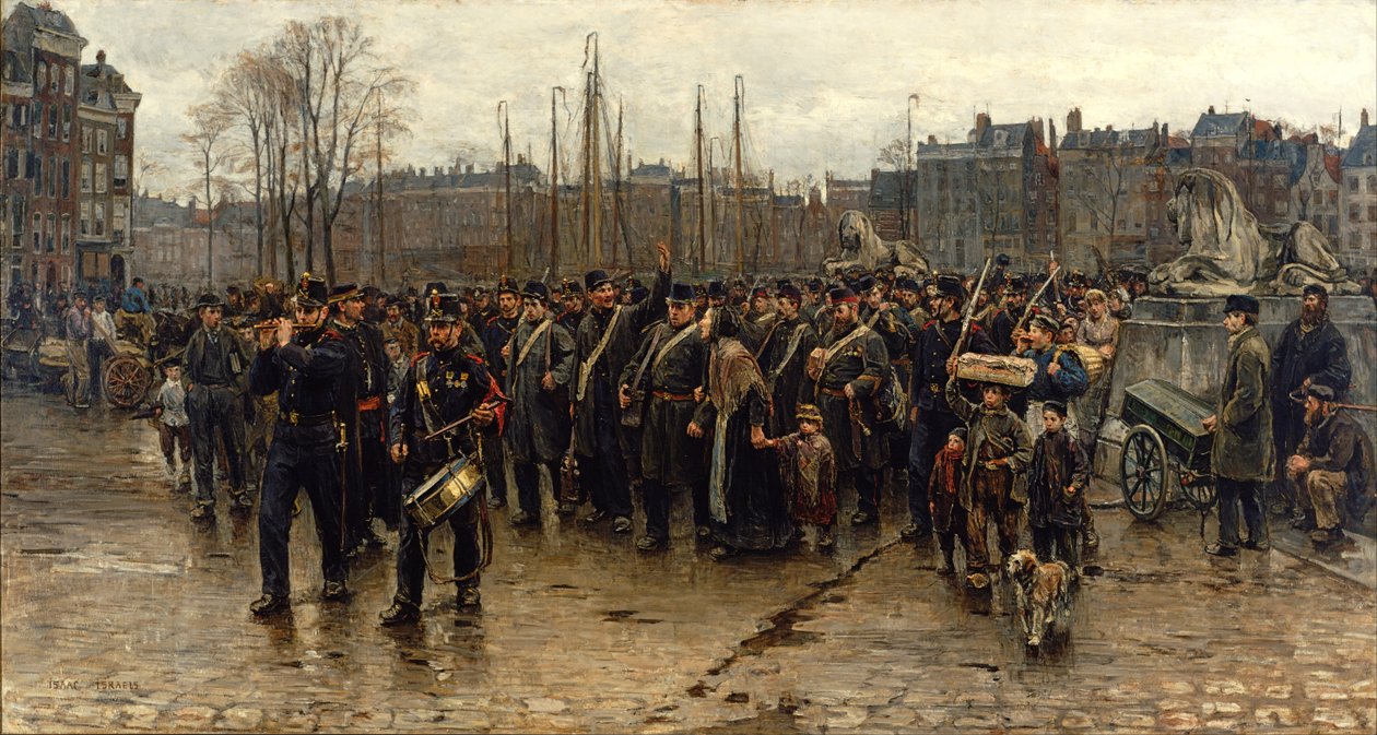 Siirtomaa-sotilaiden kuljetus tekijältä Isaac Israels