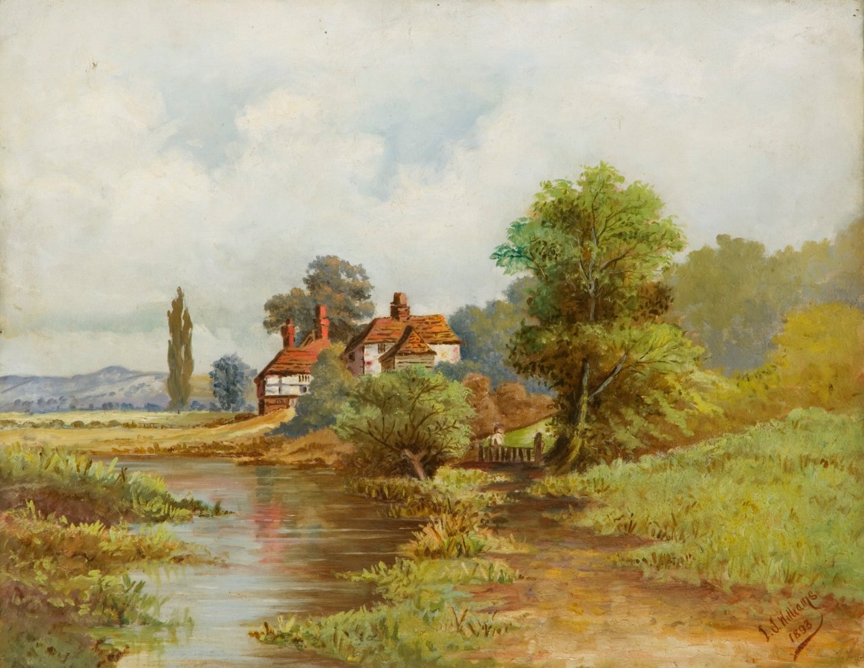 "Maisema", 1893 tekijältä Isaac John Williams
