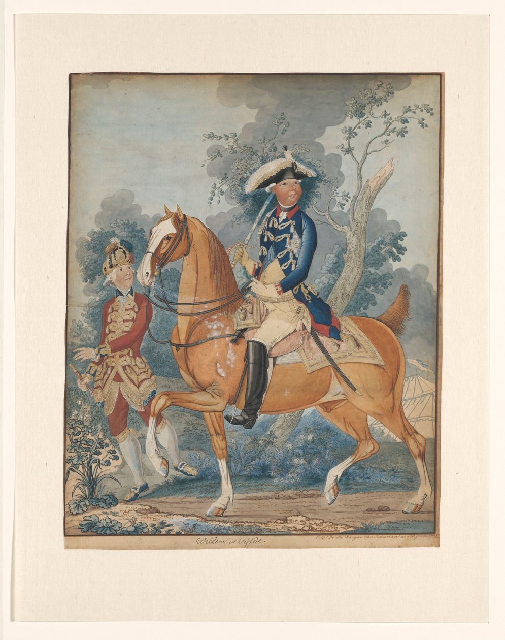 William V hevosen selässä tekijältä Isaac Lodewijk la Fargue van Nieuwland