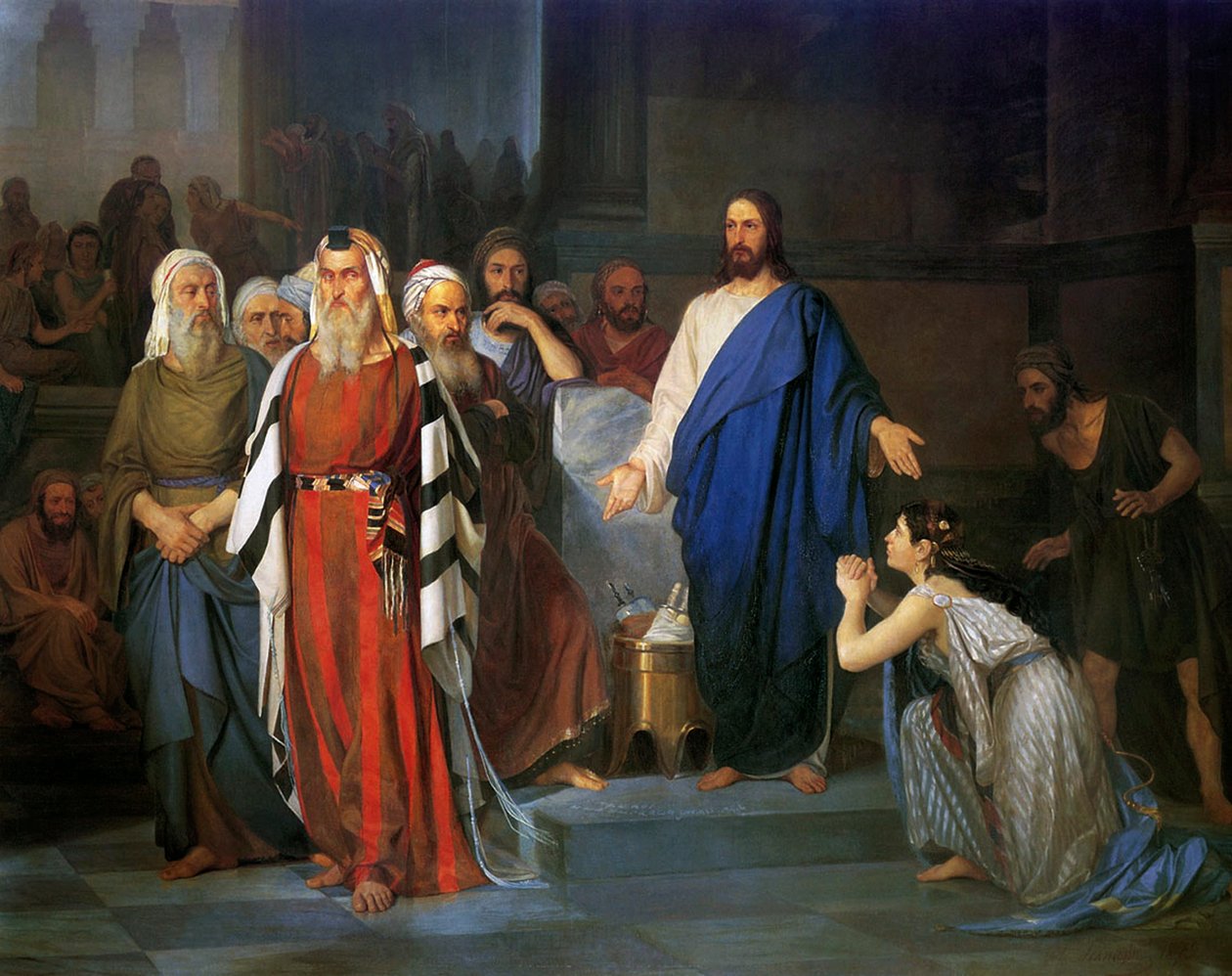 Kristus ja syntinen, 1879. tekijältä Isaac Lvovich Asknazy