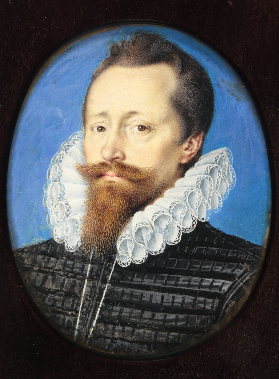 Gentleman, ehkä Edward Cecil, varakreivi Wimbledon (akvarelli vellum) tekijältä Isaac Oliver