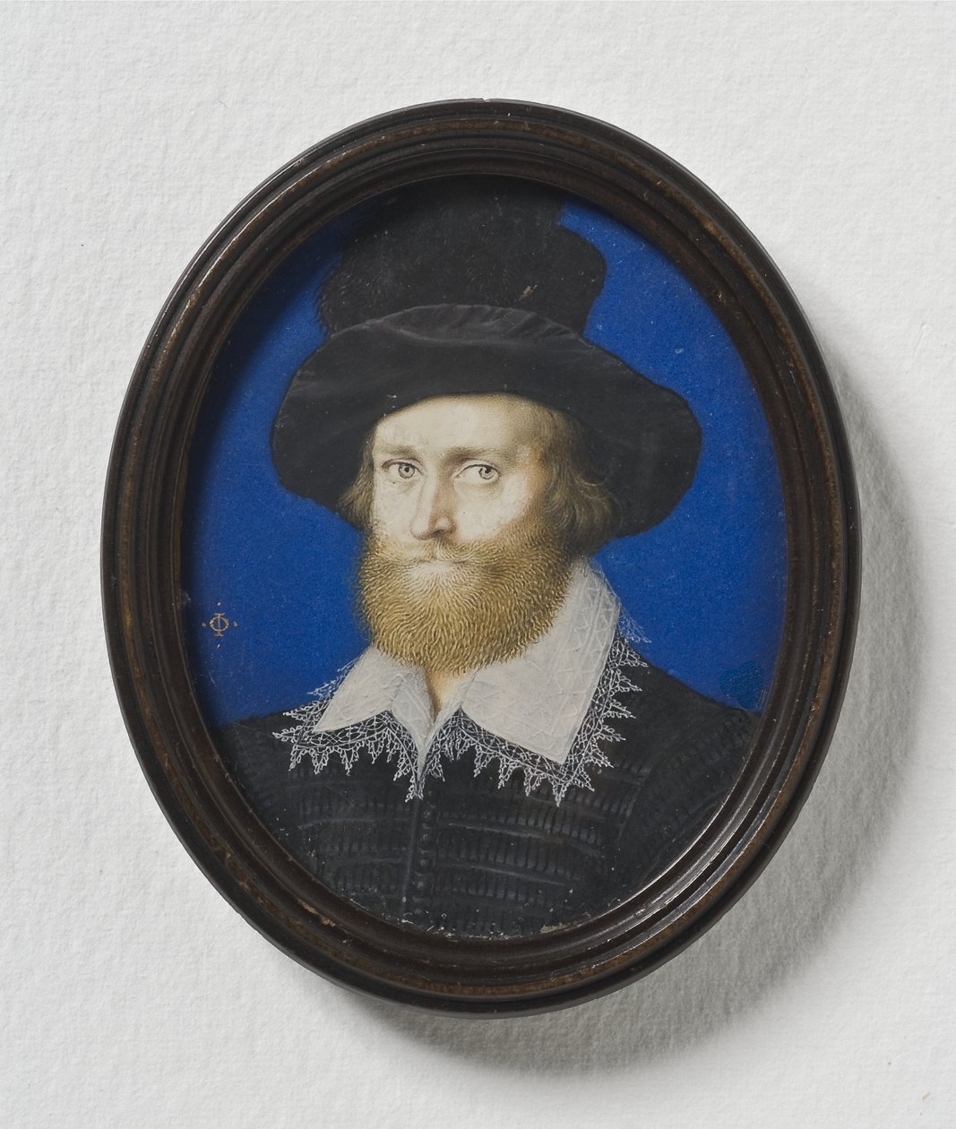Amiraali George Clifford, Cumberlandin 3. jaarli, n. 1600 (akvarelli pergamentille) tekijältä Isaac Oliver
