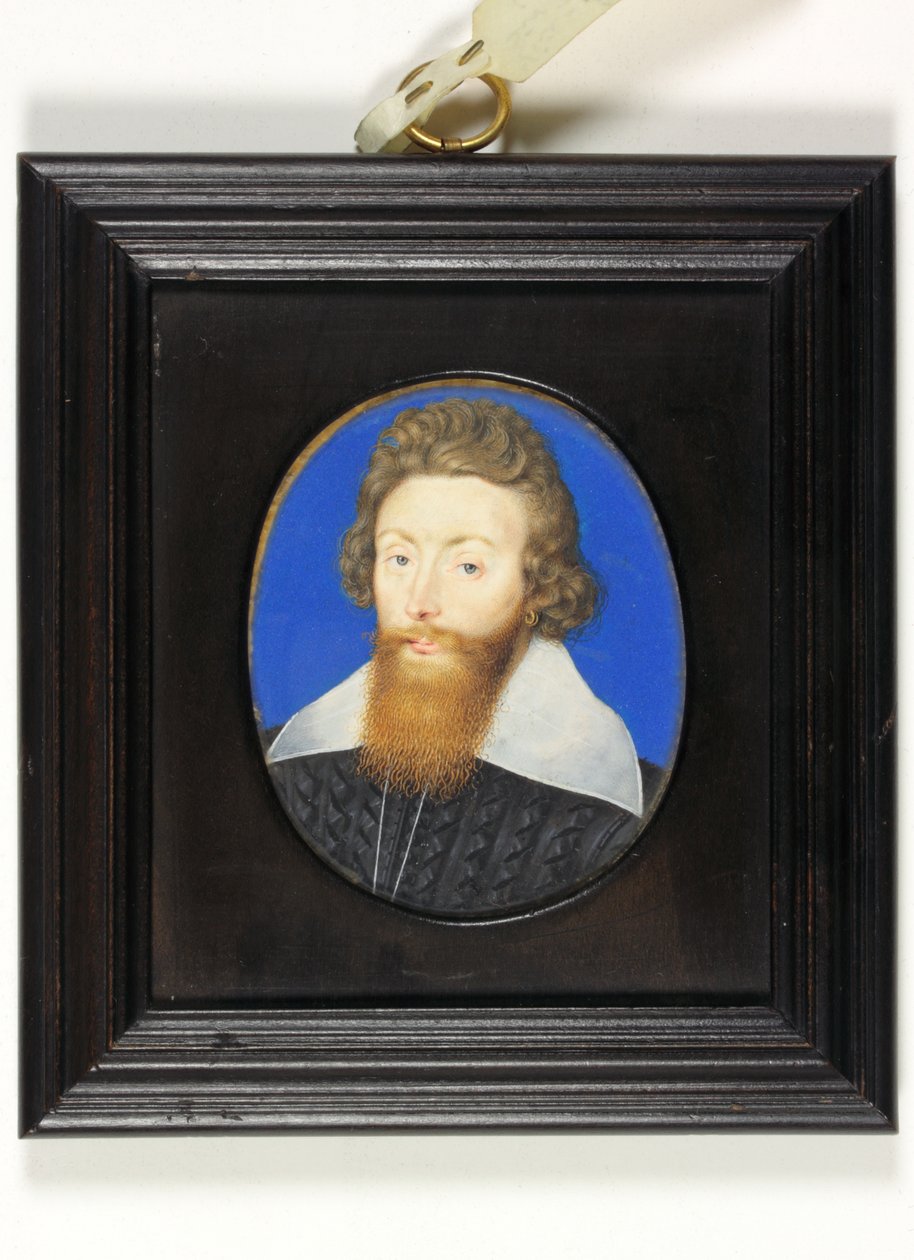 Sir Richard Liveson (Leveson), Englannin vara-amiraali (akvarelli vellum) tekijältä Isaac Oliver