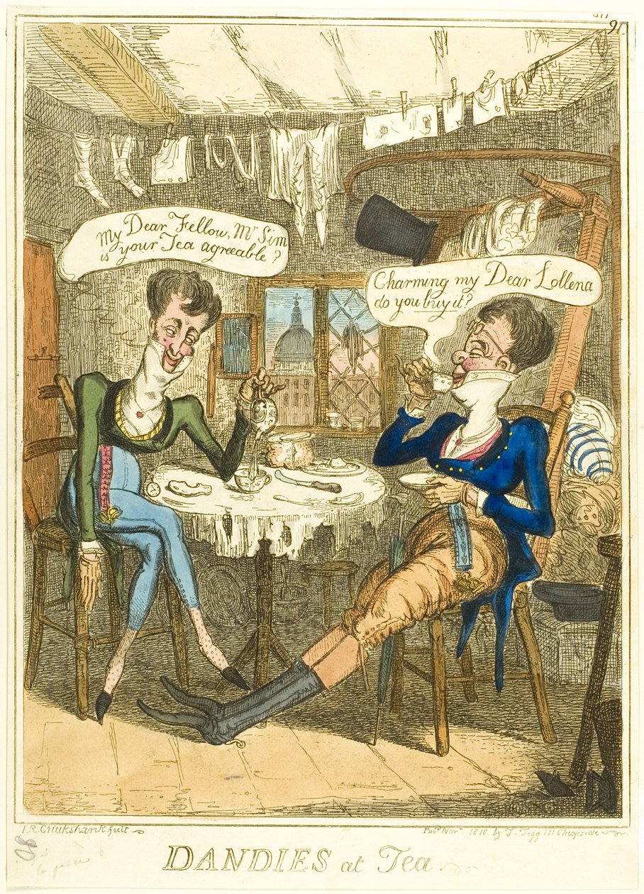 Dandyt teellä tekijältä Isaac Robert Cruikshank