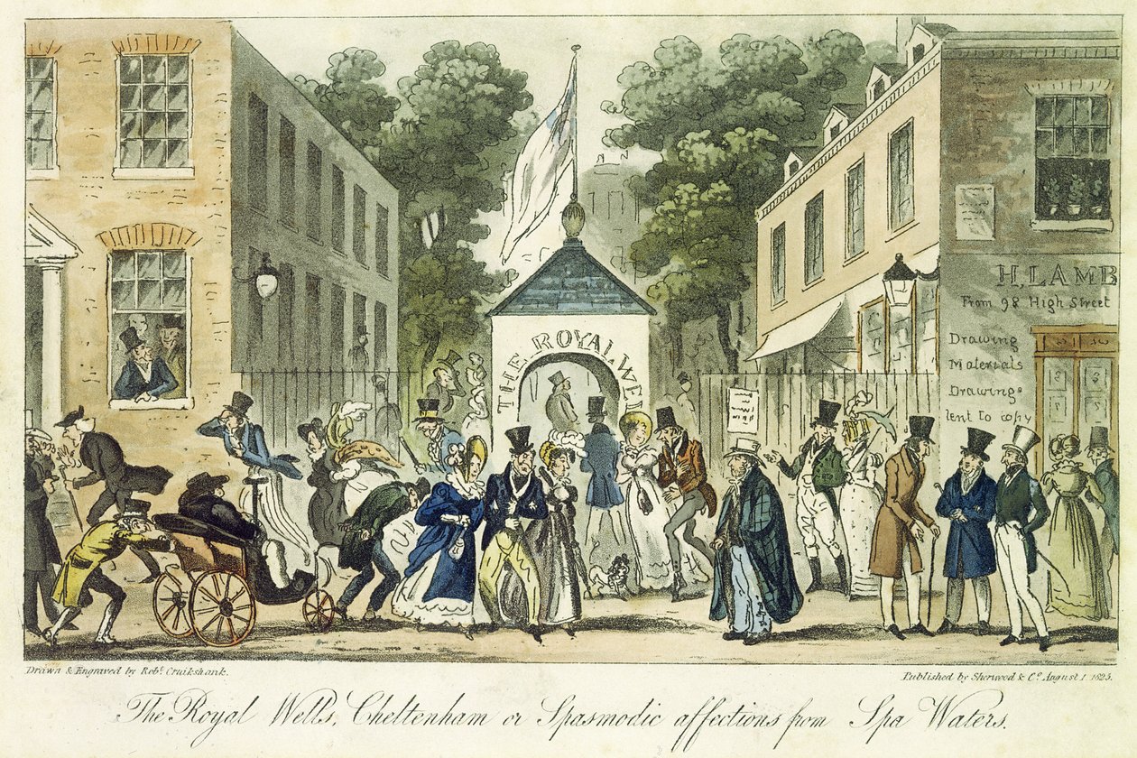 Huonekalut ja erilaiset esineet 1100- ja 1300-luvuilta tekijältä Isaac Robert Cruikshank