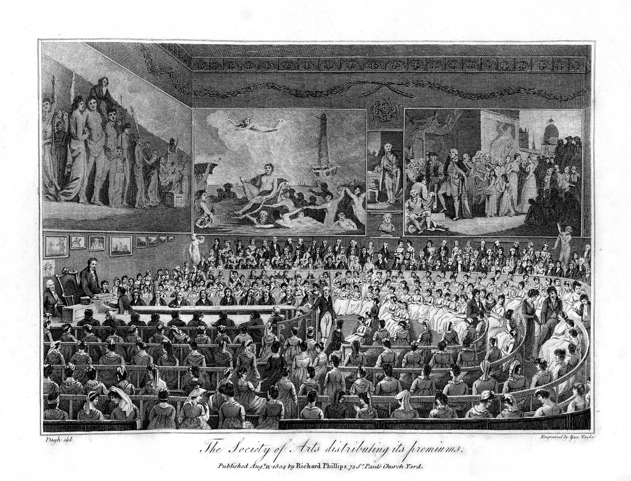 Taideyhdistys jakaa palkkioitaan, 1804 tekijältä Isaac Taylor