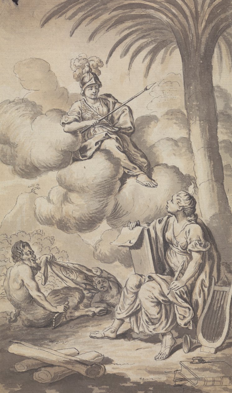 Town and Country Magazine - Frontispiece osalle. IV, 1772 tekijältä Isaac Taylor