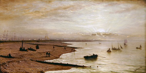 Portsmouth (öljy kankaalle) tekijältä Isaac Walter Jenner