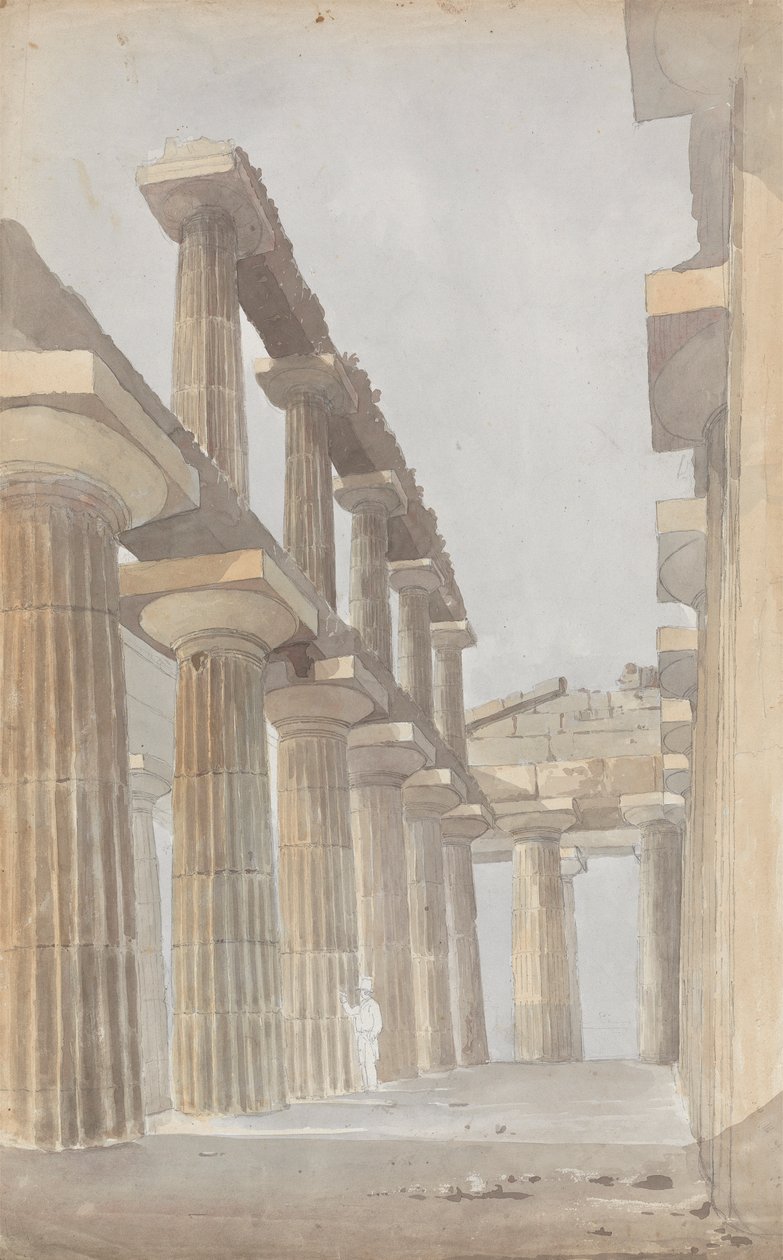 Suuren temppelin sisustus Paestumissa tekijältä Isaac Weld